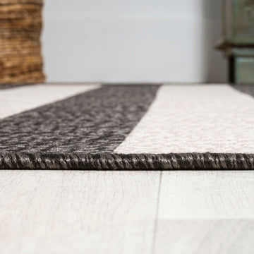 Negril Two-tone Wide Stripe Indoor/outdoor Area Rug